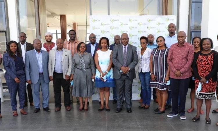 Members of the National Alcohol Control Committee at A&L Hotel, Machakos County 